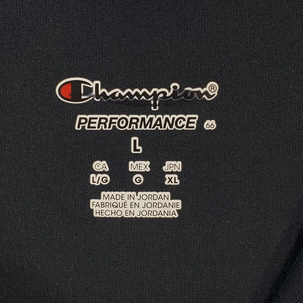 Champion Performance Quarter Zip Pullover Men Large Blue Duo Dry‎ Athletic